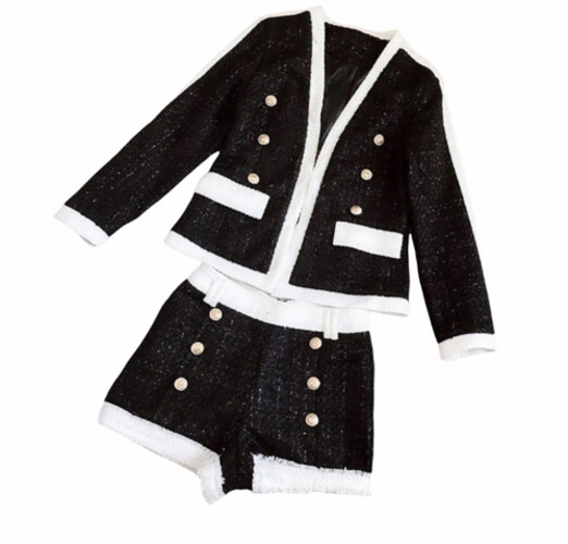 بدلة قطعتين شورت و جاكيت