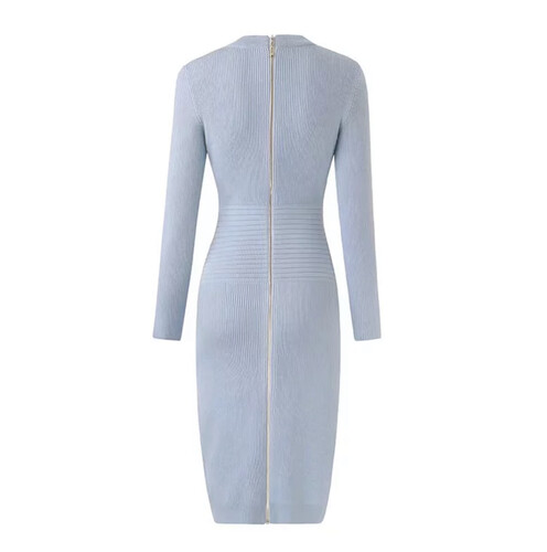 فستان ميدي ازرق فاتح