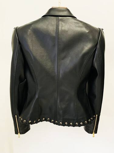 Black leather jacket