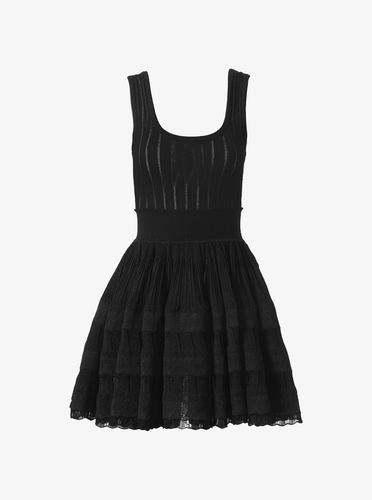Summer dress Alaia style black