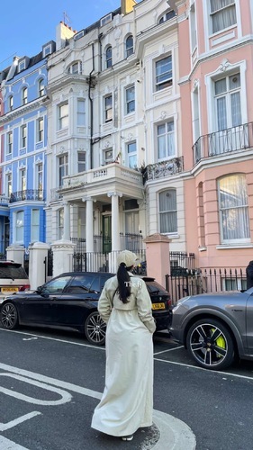 Python trench coat off white