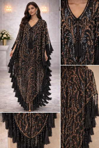 Mermaid black with gold silver