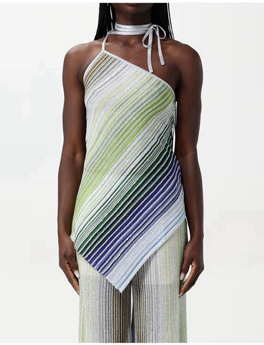 Cardigan Missoni style green