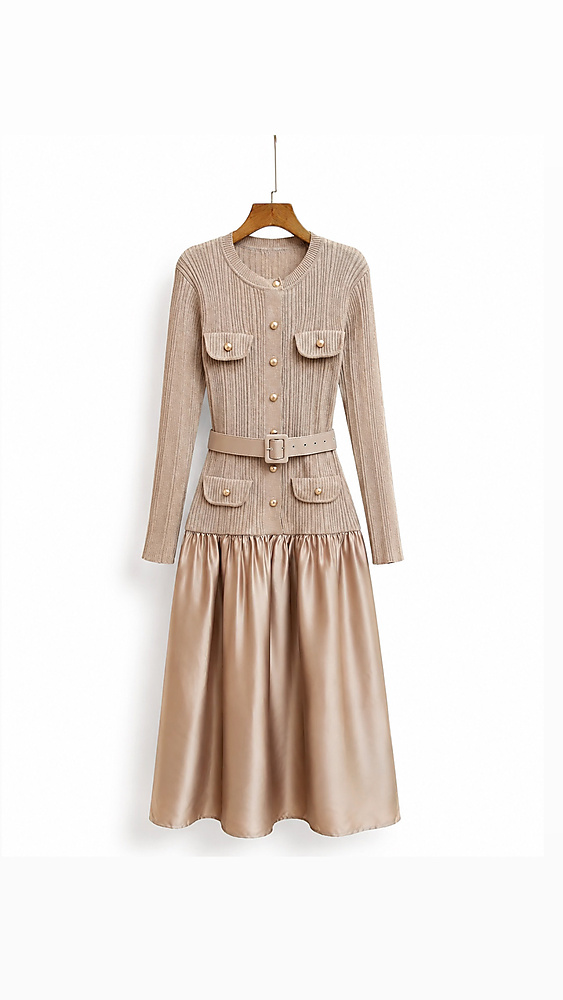 Dress with belt
