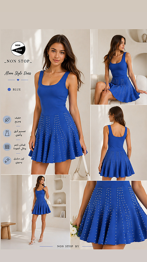 Blue dress 001