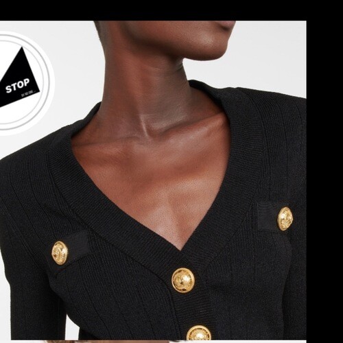 كارديجان اسود مع ازره