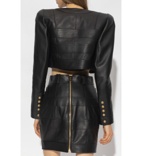 بدله قطعتين تنوره وجاكيت جلد