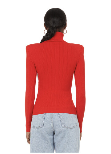 بلوزه لون احمر بقبه طويله