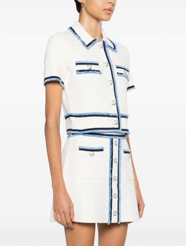 Set skirt with top white