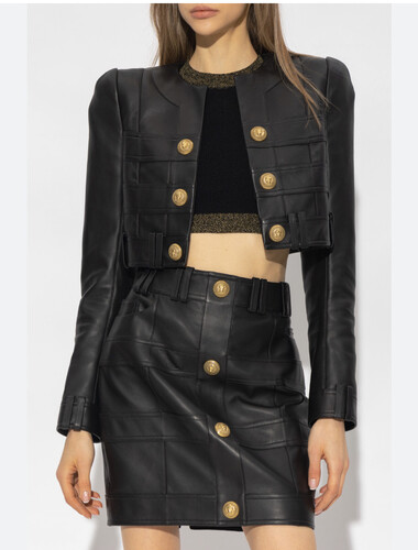 بدله قطعتين تنوره وجاكيت جلد