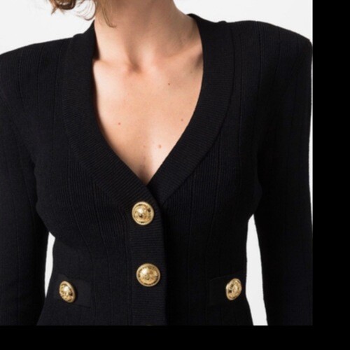 كارديجان اسود مع ازره