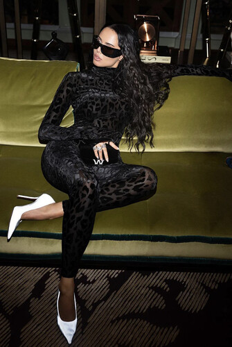 ليوبارد جمبسوت مخمل سترج مع حزام