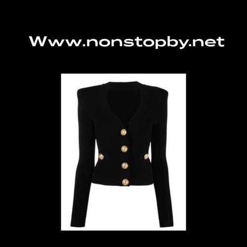 كارديجان اسود مع ازره