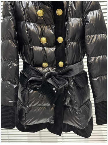 Black puff coat