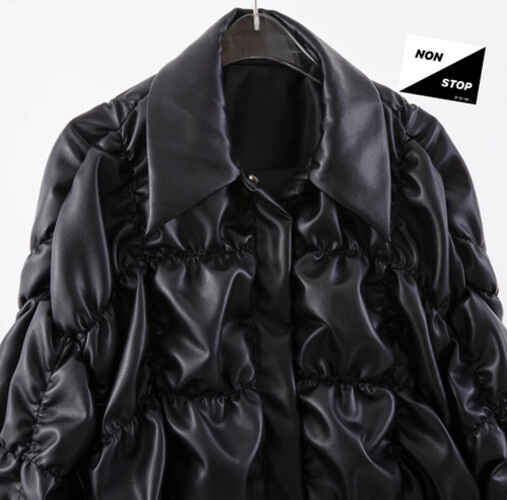 جاكيت اسود بف