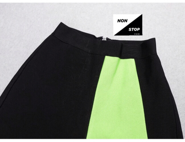 بدلة قطعتين بنطلون باندج مع بودي سوت فسفوري