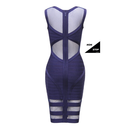 فستان ازرق باندج