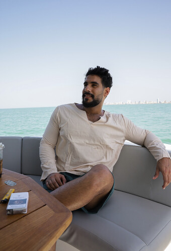 قميص قطن خفيف صيفي لون بيج