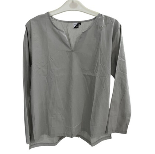 قميص قطن خفيف صيفي لون رمادي