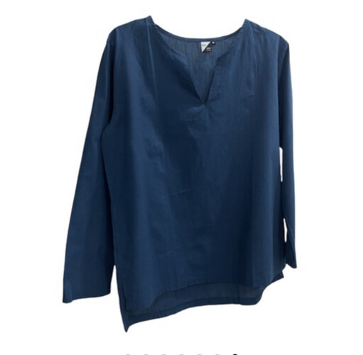 قميص قطن خفيف صيفي لون ازرق غامق