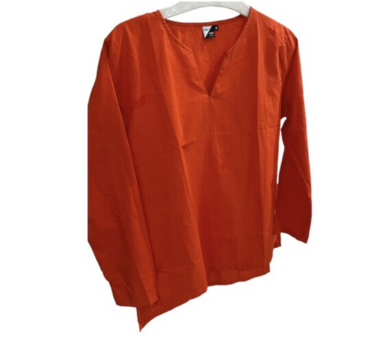 قميص قطن خفيف صيفي لون برتقالي