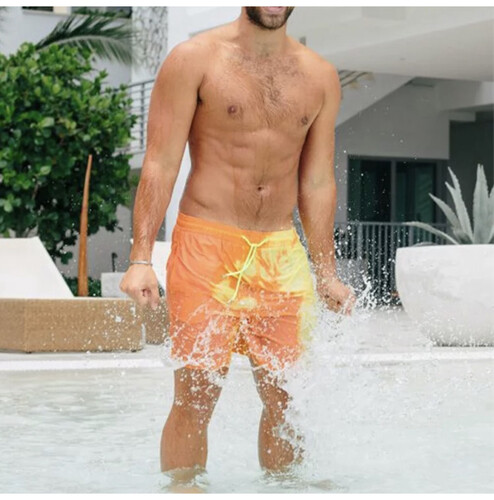 شورتات بحر تتغير الوانهم اصفر برتقالي