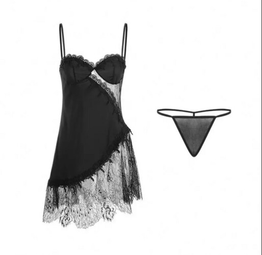 لانجري قطعتين لون احمر