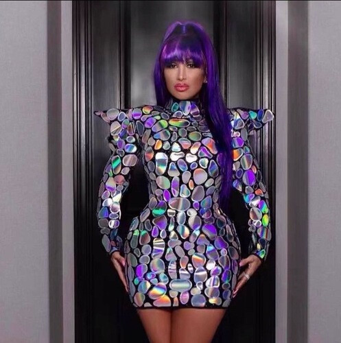 فستان سهرة لامع استرج