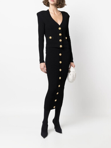 كارديجان اسود مع ازره