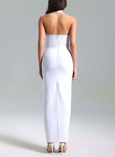 White dress with Swarovski