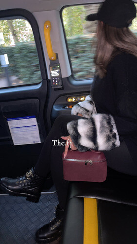 بدله قطعتين بلوزه مع فرو على الاكمام و بنطلون