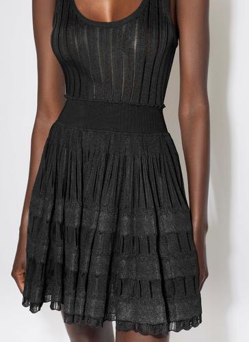 Summer dress Alaia style black