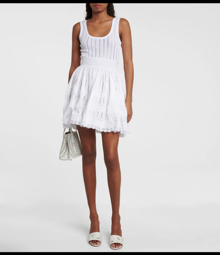 Summer dress Alaia style White