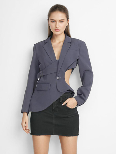 Gray stylish blazer