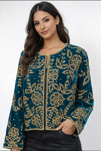 جاكيتات مطرر ب سواروفسكي خام الهند