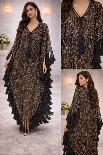 Mermaid black with gold silver