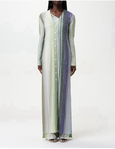 Cardigan Missoni style green