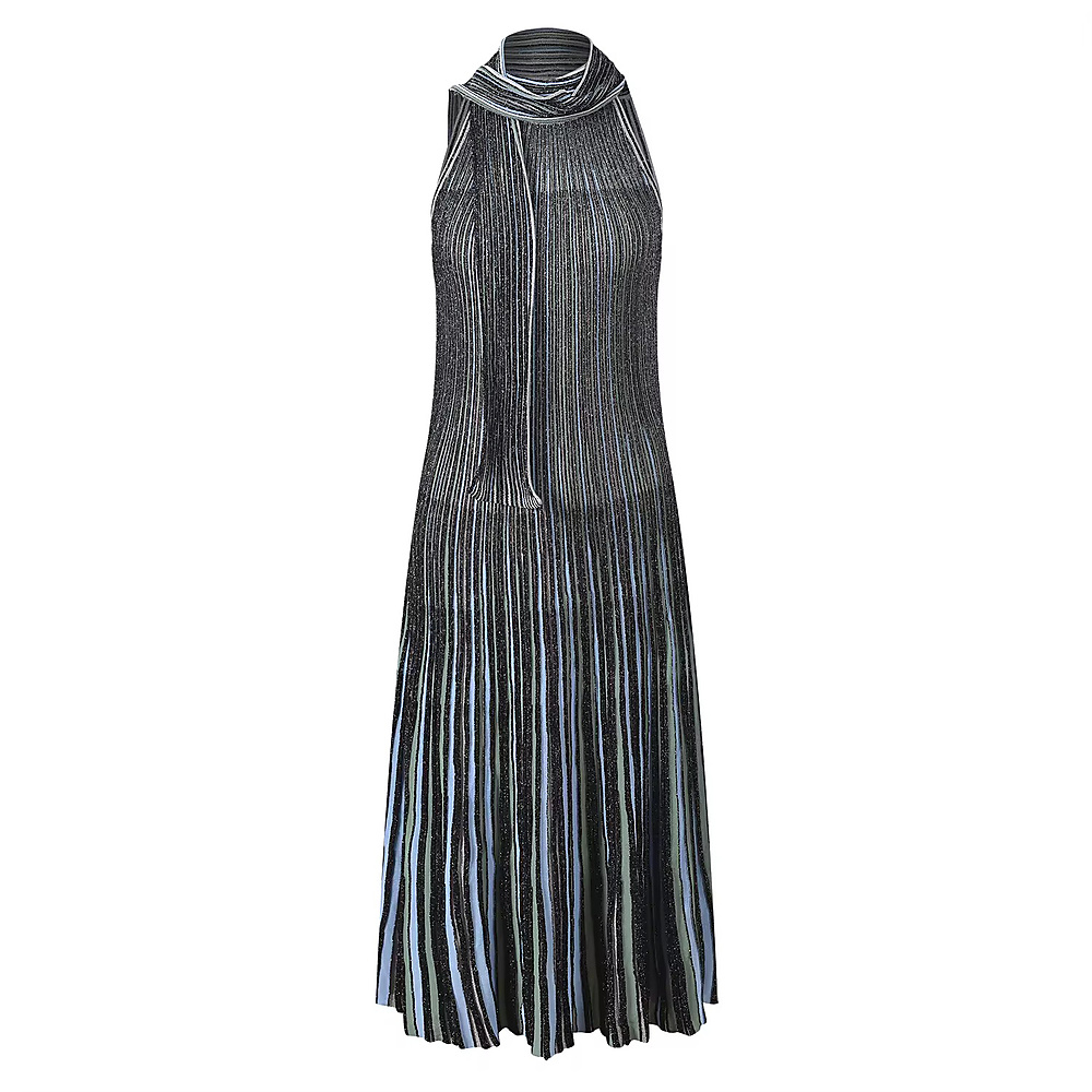 Dress with scarf