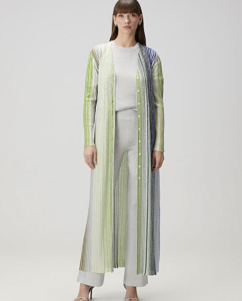 Cardigan Missoni style green