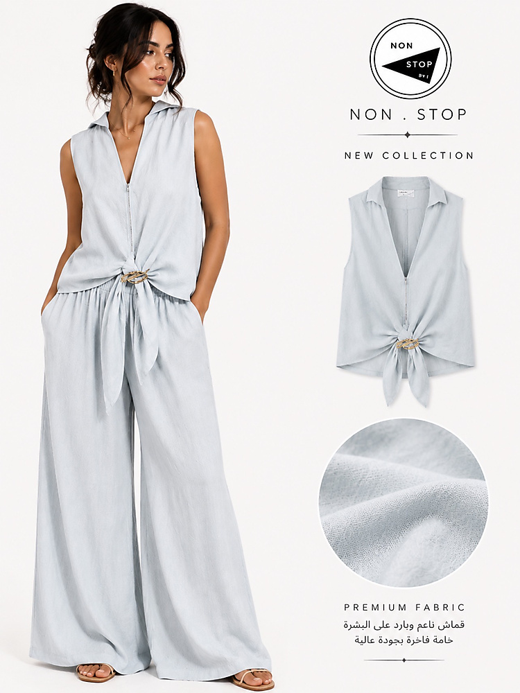 Stylish summer set light blue