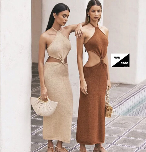 فستان بحر لون بيج