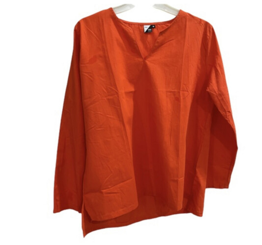 قميص قطن خفيف صيفي لون برتقالي