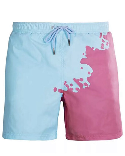 شورت بحر تتغير الوانه ازرق وردي