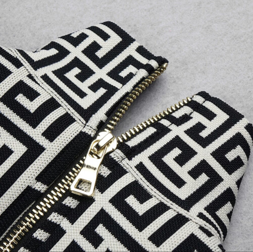 فستان سترج باندج مونوغرام