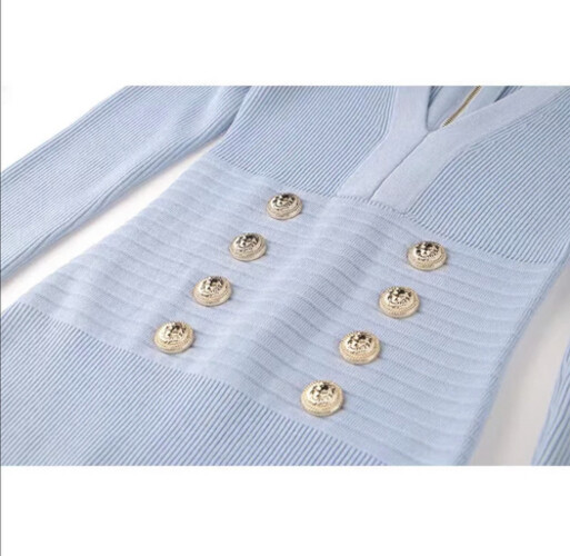 فستان ميدي ازرق فاتح