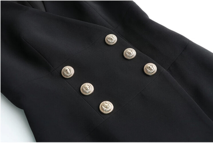 فستان اسود ميدي