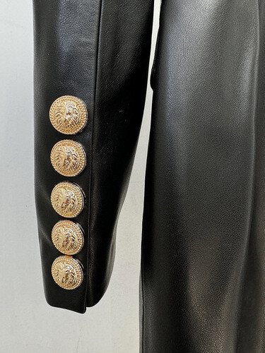 Black leather blazer 01