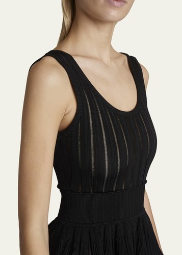 Summer dress Alaia style black