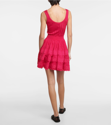 Alaia style dress red