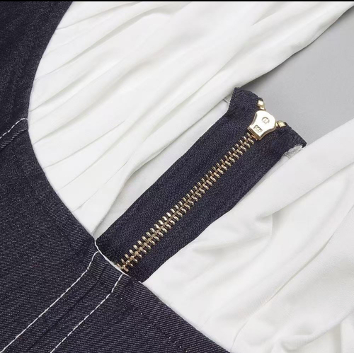 Summer 25’ white dress with denim